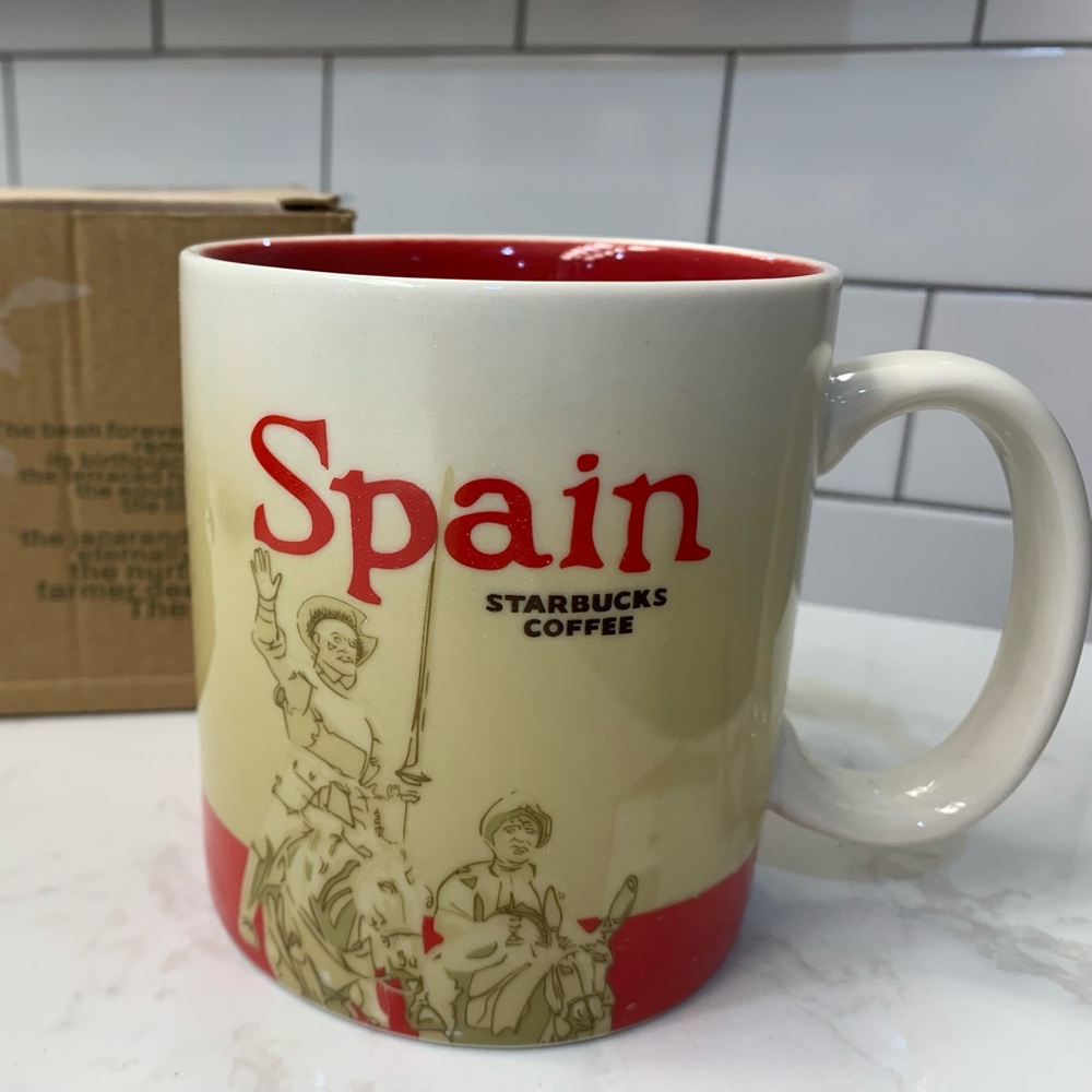 Starbucks SPAIN Global Icon Series Coffee Mug Cup 16 oz with box